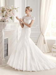 Свадебное платье Eve. Силуэт Рыбка. Цвет Белый / Молочный. Вид 1