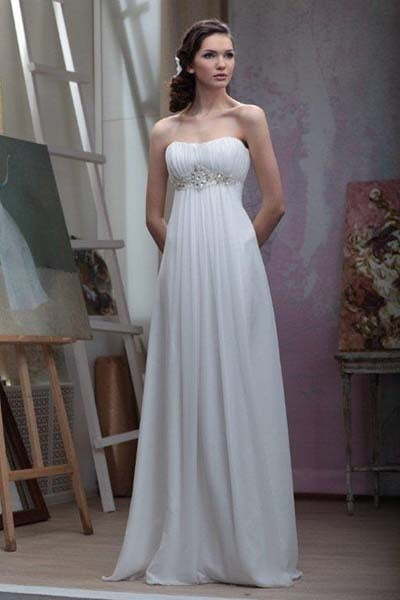 Свадебное платье Ariadne. Силуэт Прямое, Греческий. Цвет Белый / Молочный. Вид 1