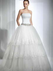 Свадебное платье Gillian. Силуэт Пышное. Цвет Белый / Молочный. Вид 1