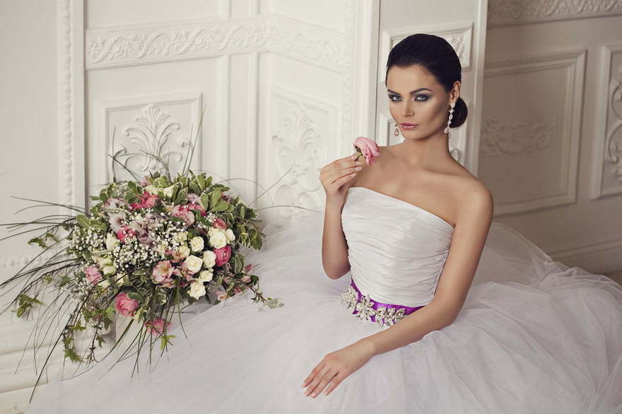 Свадебное платье Rosa Lux. Силуэт Пышное. Цвет Белый / Молочный. Вид 2