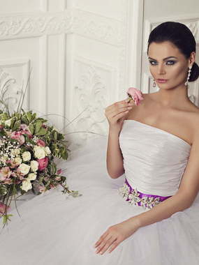 Свадебное платье Rosa Lux. Силуэт Пышное. Цвет Белый / Молочный. Вид 2