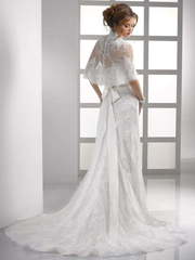 Свадебное платье Gabriella. Силуэт Прямое. Цвет Белый / Молочный. Вид 2