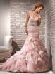 Свадебное платье M005. Силуэт Рыбка. Цвет оттенки Розового. Вид 1