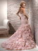 Свадебное платье M005. Силуэт Рыбка. Цвет оттенки Розового. Вид 2