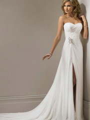 Свадебное платье M008. Силуэт Прямое. Цвет Белый / Молочный. Вид 1