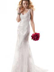 Свадебное платье M022. Силуэт Прямое, Рыбка. Цвет Белый / Молочный. Вид 1