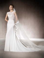 Свадебное платье Malva. Силуэт Прямое. Цвет Белый / Молочный. Вид 1