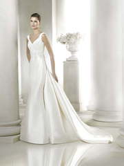 Свадебное платье Saela. Силуэт Прямое, Рыбка. Цвет Белый / Молочный, Айвори / Капучино. Вид 1