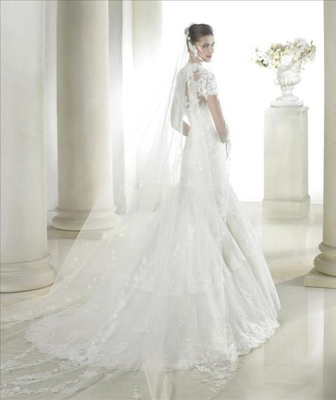 Свадебное платье Samay. Силуэт Рыбка. Цвет Белый / Молочный. Вид 2