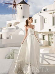 Свадебное платье Bessi. Силуэт Прямое. Цвет Белый / Молочный. Вид 1