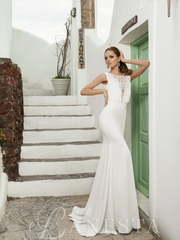 Свадебное платье Magdalena. Силуэт Рыбка. Цвет Белый / Молочный. Вид 1