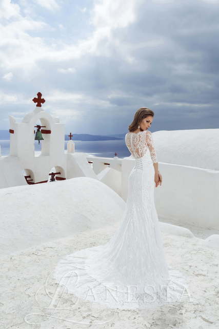 Свадебное платье Nikol. Силуэт Рыбка. Цвет Белый / Молочный. Вид 4