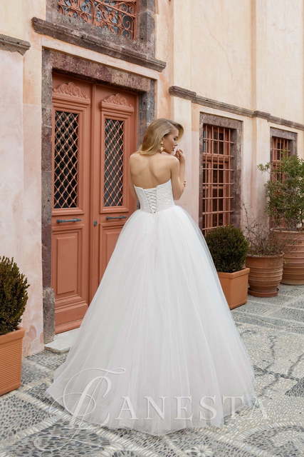 Свадебное платье Sharlotta. Силуэт Пышное. Цвет Белый / Молочный. Вид 2