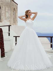 Свадебное платье Sabina. Силуэт Пышное. Цвет Белый / Молочный. Вид 1