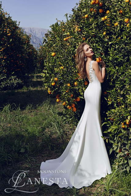 Свадебное платье Moonstone. Силуэт Рыбка. Цвет Белый / Молочный. Вид 2