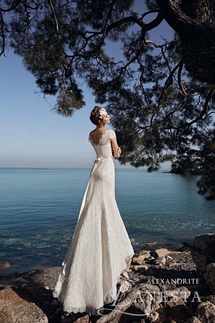 Свадебное платье Alexandrite. Силуэт Рыбка. Цвет Белый / Молочный. Вид 2