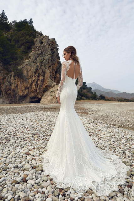 Свадебное платье Emerald. Силуэт Рыбка. Цвет Белый / Молочный. Вид 2