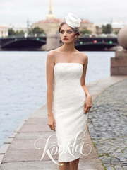 Свадебное платье Evanjelina. Силуэт Прямое. Цвет Белый / Молочный. Вид 2