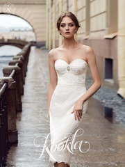 Свадебное платье Largo. Силуэт Прямое. Цвет Белый / Молочный. Вид 1