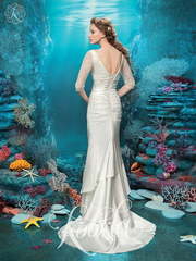 Свадебное платье Бейли. Силуэт Рыбка. Цвет Белый / Молочный. Вид 2