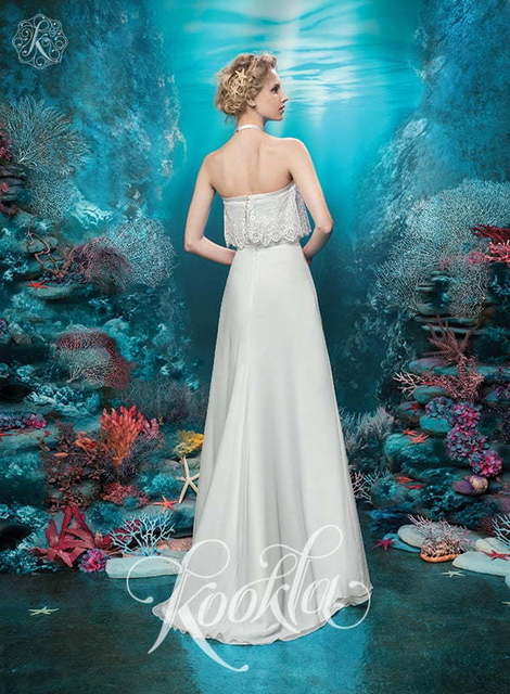 Свадебное платье Викки. Силуэт Прямое. Цвет Белый / Молочный. Вид 2