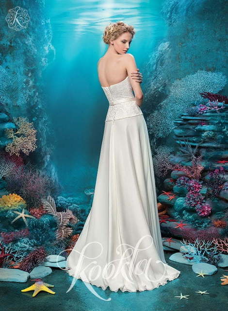 Свадебное платье Илона. Силуэт Прямое. Цвет Белый / Молочный. Вид 2