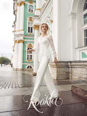 Свадебное платье Mishel. Силуэт Брючный костюм. Цвет Белый / Молочный. Вид 1