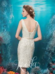 Свадебное платье Лу. Силуэт Прямое. Цвет Белый / Молочный, Айвори / Капучино. Вид 2