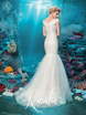 Свадебное платье Новелла. Силуэт Рыбка. Цвет Белый / Молочный. Вид 2
