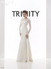 Свадебное платье 0330. Силуэт Прямое, Рыбка. Цвет Белый / Молочный. Вид 1