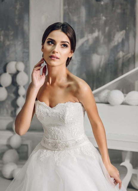 Свадебное платье Tango. Силуэт Пышное. Цвет Белый / Молочный. Вид 2