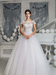 Свадебное платье Damiana. Силуэт Пышное. Цвет Белый / Молочный. Вид 1