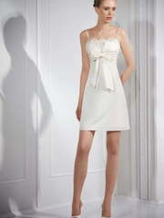 Свадебное платье Enny. Силуэт Прямое. Цвет Белый / Молочный. Вид 1