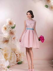 Свадебное платье Алана. Силуэт Пышное. Цвет оттенки Розового. Вид 1