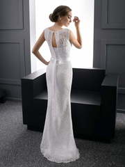 Свадебное платье 99 MS02. Силуэт Прямое, Рыбка. Цвет Белый / Молочный. Вид 2