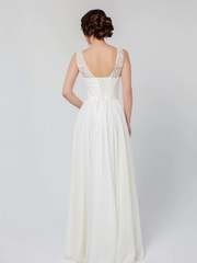 Свадебное платье Пальмира. Силуэт Прямое. Цвет Белый / Молочный. Вид 2