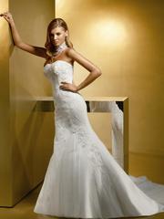 Свадебное платье 976. Силуэт Прямое, Рыбка. Цвет Белый / Молочный. Вид 1