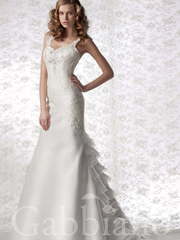 Свадебное платье Сабина. Силуэт Прямое, Рыбка. Цвет Белый / Молочный. Вид 1