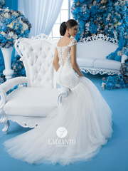 Свадебное платье Luana. Силуэт Рыбка. Цвет Белый / Молочный. Вид 2