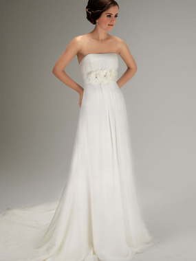 Свадебное платье 70271. Силуэт Прямое, Греческий. Цвет Белый / Молочный. Вид 1