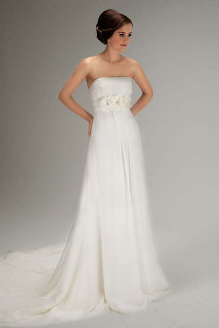 Свадебное платье 70271. Силуэт Прямое, Греческий. Цвет Белый / Молочный. Вид 1