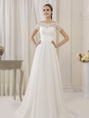 Свадебное платье Aliosha. Силуэт Прямое. Цвет Белый / Молочный. Вид 1