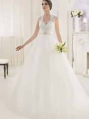 Свадебное платье Monna. Силуэт Пышное. Цвет Белый / Молочный. Вид 1