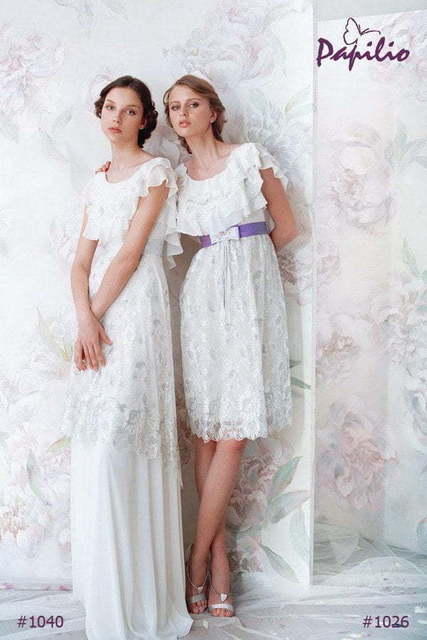 Свадебное платье Агава и Гелла. Силуэт Прямое. Цвет Белый / Молочный. Вид 1