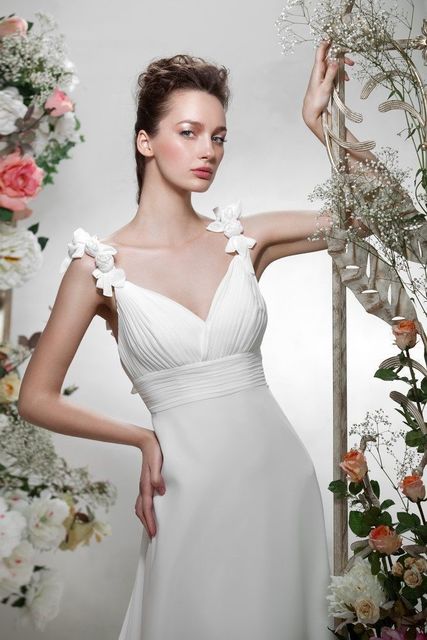 Свадебное платье Белая роза. Силуэт Прямое. Цвет Белый / Молочный. Вид 1
