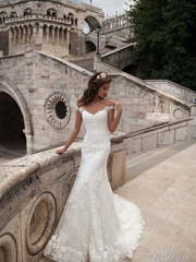 Свадебное платье Adalia. Силуэт Рыбка. Цвет Белый / Молочный. Вид 1