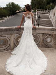 Свадебное платье Adalia. Силуэт Рыбка. Цвет Белый / Молочный. Вид 2