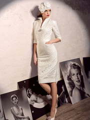 Свадебное платье Амире. Силуэт Прямое. Цвет Белый / Молочный, Айвори / Капучино. Вид 1