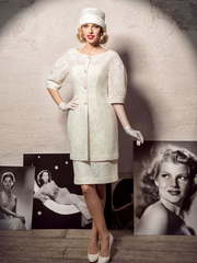 Свадебное платье Ситни. Силуэт Прямое. Цвет Белый / Молочный, Айвори / Капучино. Вид 1