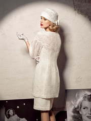 Свадебное платье Ситни. Силуэт Прямое. Цвет Белый / Молочный, Айвори / Капучино. Вид 2